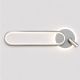 VenCore Velion Silver 6093-20075 - Μοντέρνο Επιτοίχιο Φωτιστικό Απλίκα LED 12W Ασημί Αλουμίνιο με Ρυθμιζόμενο CCT Λευκό - Ημέρας - Θερμό - Χειρισμός CCT μέσω Διακόπτη On-Off
