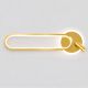 VenCore Velion Gold 6093-20076 - Μοντέρνο Επιτοίχιο Φωτιστικό Απλίκα LED 12W Χρυσό Αλουμίνιο με Ρυθμιζόμενο CCT Λευκό - Ημέρας - Θερμό - Χειρισμός CCT μέσω Διακόπτη On-Off