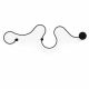 VenCore Nexora Black 6093-20077 - Μοντέρνο Επιτοίχιο Φωτιστικό Απλίκα LED 38W Μαύρο Αλουμίνιο με Ρυθμιζόμενο CCT Λευκό - Ημέρας - Θερμό - Χειρισμός CCT μέσω Διακόπτη On-Off - Μ120 x Π33 x Υ6cm