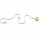 VenCore Nexora Gold 6093-20079 - Μοντέρνο Επιτοίχιο Φωτιστικό Απλίκα LED 38W Χρυσό Αλουμίνιο με Ρυθμιζόμενο CCT Λευκό - Ημέρας - Θερμό - Χειρισμός CCT μέσω Διακόπτη On-Off - Μ120 x Π33 x Υ6cm