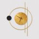 VenCore Horvian Gold 6093-20082 - Μοντέρνο Επιτοίχιο Φωτιστικό Απλίκα LED 12W Χρυσό Αλουμίνιο με Ρυθμιζόμενο CCT Λευκό - Ημέρας - Θερμό - Χειρισμός CCT μέσω Διακόπτη On-Off - Μ59 x Π42 x Υ5cm
