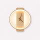 VenCore Chronor Gold 6093-20085 - Μοντέρνο Επιτοίχιο Φωτιστικό Απλίκα LED 12W Χρυσό Αλουμίνιο με Ρυθμιζόμενο CCT Λευκό - Ημέρας - Θερμό - Χειρισμός CCT μέσω Διακόπτη On-Off - Μ35 x Π30 x Υ5cm