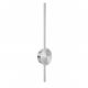 VenCore Axion Silver 6093-20096 - Μοντέρνο Επιτοίχιο Φωτιστικό Απλίκα LED 12W Ασημί Αλουμίνιο με Ρυθμιζόμενο CCT Λευκό - Ημέρας - Θερμό - Χειρισμός CCT μέσω Διακόπτη On-Off - Μ45.5 x Π11 x Υ5.5cm