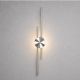 VenCore Aurex Silver 6093-20108 - Μοντέρνο Επιτοίχιο Φωτιστικό Απλίκα LED 60CM 12W Ασημί Αλουμίνιο με Ρυθμιζόμενο CCT Λευκό - Ημέρας - Θερμό - Χειρισμός CCT μέσω Διακόπτη On-Off