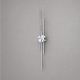 VenCore Stravon Silver 6093-20112 - Μοντέρνο Επιτοίχιο Φωτιστικό Απλίκα LED 60CM 12W Ασημί Αλουμίνιο με Ρυθμιζόμενο CCT Λευκό - Ημέρας - Θερμό - Χειρισμός CCT μέσω Διακόπτη On-Off