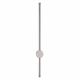 VenCore Serenor Silver 6093-20128 - Μοντέρνο Επιτοίχιο Φωτιστικό Απλίκα LED 7W Ασημί Αλουμίνιο με Ρυθμιζόμενο CCT Λευκό - Ημέρας - Θερμό - Χειρισμός CCT μέσω Διακόπτη On-Off - Μ60 x Π6 x Υ10cm