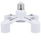 VenCore 6373-10015 - 4xE27 Bulb Adaptor 4x60W Max - Αντάπτορας - Μετατροπέας από 1xE27 σε 4xE27 Ντουί 0 έως 230 Volt Μέγιστη Θερμοκρασία έως 160C & 4x60 Watt Μέγιστο Φορτίο