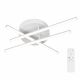 VenCore AxisX White 7741-20018 - Μοντέρνο Φωτιστικό Οροφής Πλαφονιέρα LED 45W Λευκό Αλουμίνιο με Ρυθμιζόμενο CCT Λευκό - Ημέρας - Θερμό & Χειριστήριο - Φ50 x Υ10cm