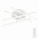 VenCore Gridline White 7741-20020 - Μοντέρνο Φωτιστικό Οροφής Πλαφονιέρα LED 60W Λευκό Αλουμίνιο με Ρυθμιζόμενο CCT Λευκό - Ημέρας - Θερμό & Χειριστήριο - Φ60 x Υ10cm