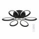VenCore Lumeo Black 7741-20021 - Μοντέρνο Φωτιστικό Οροφής Πλαφονιέρα LED 60W Μαύρο Αλουμίνιο με Ρυθμιζόμενο CCT Λευκό - Ημέρας - Θερμό & Χειριστήριο - Φ60 x Υ12cm