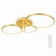 VenCore Elora Gold 7741-20030 - Μοντέρνο Φωτιστικό Οροφής Πλαφονιέρα LED 100W Χρυσό Αλουμίνιο με Ρυθμιζόμενο CCT Λευκό - Ημέρας - Θερμό & Χειριστήριο - Μ82 x Π48 x Υ14cm