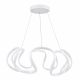 VenCore Nuvia White 7741-20032 - Μοντέρνο Κρεμαστό Φωτιστικό Οροφής LED 45W Λευκό Αλουμίνιο με Ρυθμιζόμενο CCT Λευκό - Ημέρας - Θερμό & Χειριστήριο - Φ48 x Υ18cm
