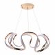 VenCore Nuvia Gold 7741-20033 - Μοντέρνο Κρεμαστό Φωτιστικό Οροφής LED 45W Χρυσό Αλουμίνιο με Ρυθμιζόμενο CCT Λευκό - Ημέρας - Θερμό & Χειριστήριο - Φ48 x Υ18cm