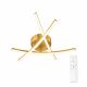 VenCore Zenith Gold 7741-20036 - Μοντέρνο Φωτιστικό Οροφής Πλαφονιέρα LED 45W Χρυσό Αλουμίνιο με Ρυθμιζόμενο CCT Λευκό - Ημέρας - Θερμό & Χειριστήριο - Φ51 x Υ10cm