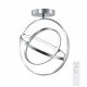 VenCore Orbital Silver 7741-20044 - Μοντέρνο Φωτιστικό Οροφής Πλαφονιέρα LED 45W Ασημί Αλουμίνιο με Ρυθμιζόμενο CCT Λευκό - Ημέρας - Θερμό & Χειριστήριο - Φ39 x Υ42cm
