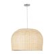 Summer Breeze - Κρεμαστό Μονόφωτο E27 Boho Rattan Φυσικό Καμπάνα - Μ50 x Π50 x Y34cm