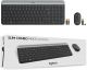 Logitech MK470 - Ασύρματο Σετ Πληκτρολόγιο & Ποντίκι USB - Αγγλικό US - Μαύρο