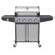 Campfire ΨΗΣΤΑΡΙΑ ΜΕ 4 ΚΑΥΣΤΗΡΕΣ & EXTRA ΕΣΤΙΑ  ΚΑΙ LED ΔΙΑΚΟΠΤΕΣ-ΙΝΟΧ
