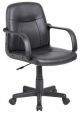 Velco Pro Systems ΚΑΡΕΚΛΑ ΓΡΑΦΕΙΟΥ ΜΑΥΡΗ-ΔΙΑΣΤΑΣΕΙΣ: 55x55x81/94cm- ΕΠΙΦΑΝΕΙΑ PVC