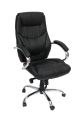 Velco Pro Systems ΠΟΛΥΘΡΟΝΑ ΓΡΑΦΕΙΟΥ ΜΑΥΡΗ ΔΙΕΥΘΥΝΤΟΥ- ΔΙΑΣΤΑΣΕΙΣ: 65x55x115/120cm ΕΠΙΦΑΝΕΙΑ PVC