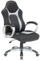 Velco Pro Systems ΚΑΡΕΚΛΑ ΓΡΑΦΕΙΟΥ  GAMING ΜΑΥΡΗ-ΓΚΡΙ- ΔΙΑΣΤΑΣΕΙΣ: 64x62x110/118cm -ΕΠΙΦΑΝΕΙΑ PU+PVC