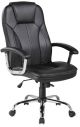 Velco Pro Systems ΚΑΡΕΚΛΑ ΓΡΑΦΕΙΟΥ ΜΑΥΡΗ -ΔΙΑΣΤΑΣΕΙΣ: 63x69x110/118cm- ΕΠΙΦΑΝΕΙΑ PU & PVC