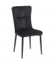 SELIN BLACK VELVET ΥΦΑΣΜΑ ΚΑΡΕΚΛΑ ΜΕΤΑΛΛΙΚΗ 46X54X91εκ.