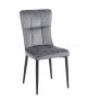SELIN GREY VELVET ΥΦΑΣΜΑ ΚΑΡΕΚΛΑ ΜΕΤΑΛΛΙΚΗ 46X54X91εκ.