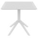 SKY WHITE 80X80X74εκ. ΤΡΑΠΕΖΙ ΠΟΛ/ΝΙΟΥ