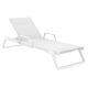 TROPIC ΞΑΠΛΩΣΤΡΑ ΜΕ ΜΠΡΑΤΣΑ WHITE/WHITE ΑΛΟΥΜ-ΠΟΛ/ΝΙΟΥ 210X72X31εκ.