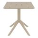 PARIS TAUPE 70X70X74εκ. ΤΡΑΠΕΖΙ ΠΟΛ/ΝΙΟΥ