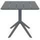 PARIS DARK GREY 80X80X74εκ. ΤΡΑΠΕΖΙ ΠΟΛ/ΝΙΟΥ