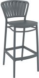 PORTOFINO 75εκ. ΣΚΑΜΠΟ DARK GREY ΠΟΛ/ΝΙΟΥ 48X52X106εκ.