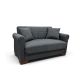 VAVEL DARK GREY ΥΦΑΣΜΑ 2ΘΕΣΙΟΣ ΚΑΝΑΠΕΣ/ΚΡΕΒΑΤΙ ΜΕ ΑΠΟΘ.ΧΩΡΟ 156Χ85Χ80εκ.