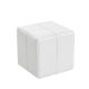 ENZO WHITE PU ΣΚΑΜΠΟ 31X31X31εκ.