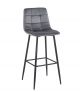 NORA GREY VELVET ΥΦΑΣΜΑ 75εκ. ΣΚΑΜΠΟ ΜΕΤΑΛΛΙΚΟ 45X42X75-110εκ.