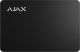 Ajax systems-pass black  Κάρτα για ανέπαφη λειτουργία συστήματος Αjax, σε μαύρο χρώμα