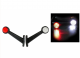 LED Όγκου Κερατάκια 12V IP66 Κόκκινό / Λευκό SET